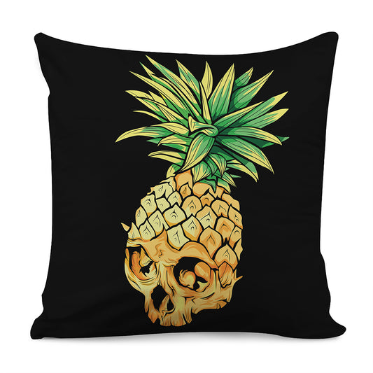 Pineapple Skull Print Pillow Cover