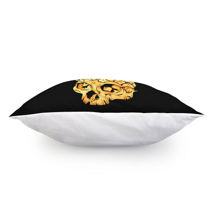 Pineapple Skull Print Pillow Cover