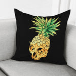 Pineapple Skull Print Pillow Cover