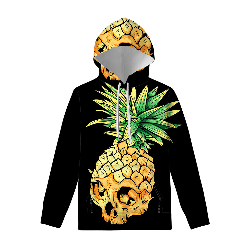 Pineapple Skull Print Pullover Hoodie
