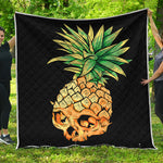 Pineapple Skull Print Quilt