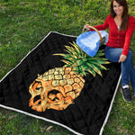 Pineapple Skull Print Quilt