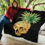 Pineapple Skull Print Quilt