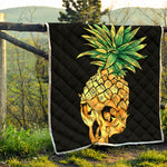 Pineapple Skull Print Quilt