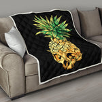 Pineapple Skull Print Quilt