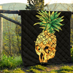 Pineapple Skull Print Quilt