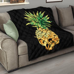 Pineapple Skull Print Quilt