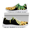 Pineapple Skull Print White Running Shoes