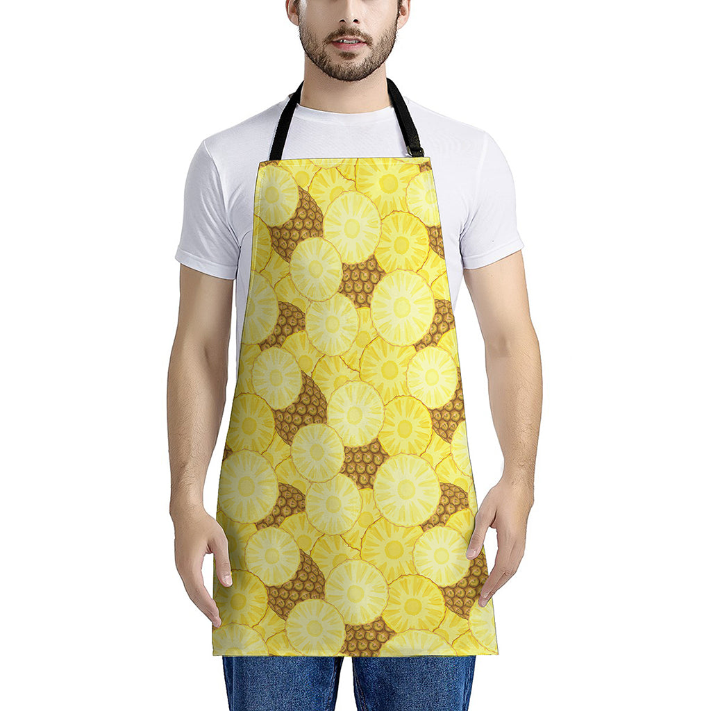 Pineapple Slices Pattern Print Apron