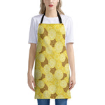 Pineapple Slices Pattern Print Apron