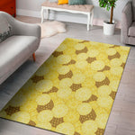 Pineapple Slices Pattern Print Area Rug
