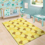 Pineapple Slices Pattern Print Area Rug