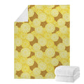 Pineapple Slices Pattern Print Blanket