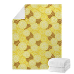 Pineapple Slices Pattern Print Blanket