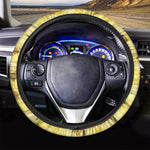 Pineapple Slices Pattern Print Car Steering Wheel Cover