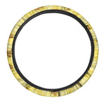 Pineapple Slices Pattern Print Car Steering Wheel Cover