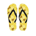 Pineapple Slices Pattern Print Flip Flops