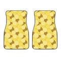 Pineapple Slices Pattern Print Front Car Floor Mats
