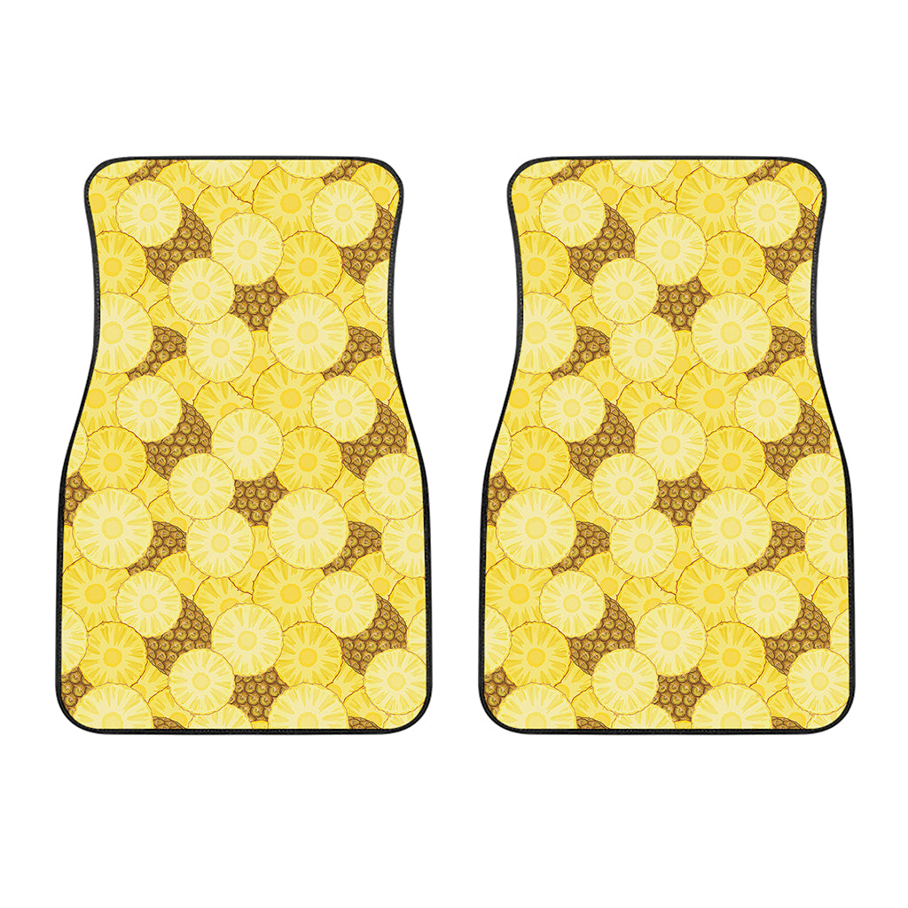 Pineapple Slices Pattern Print Front Car Floor Mats
