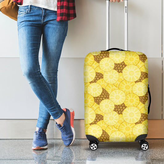 Pineapple Slices Pattern Print Luggage Cover