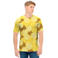 Pineapple Slices Pattern Print Men's T-Shirt