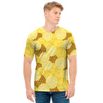 Pineapple Slices Pattern Print Men's T-Shirt