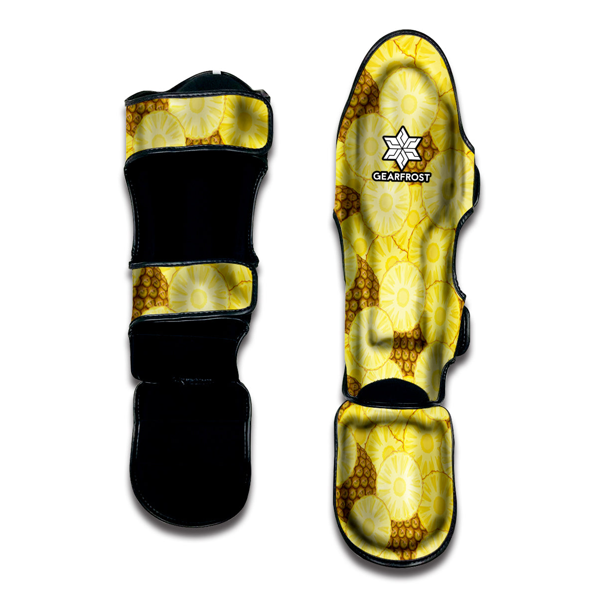 Pineapple Slices Pattern Print Muay Thai Shin Guard