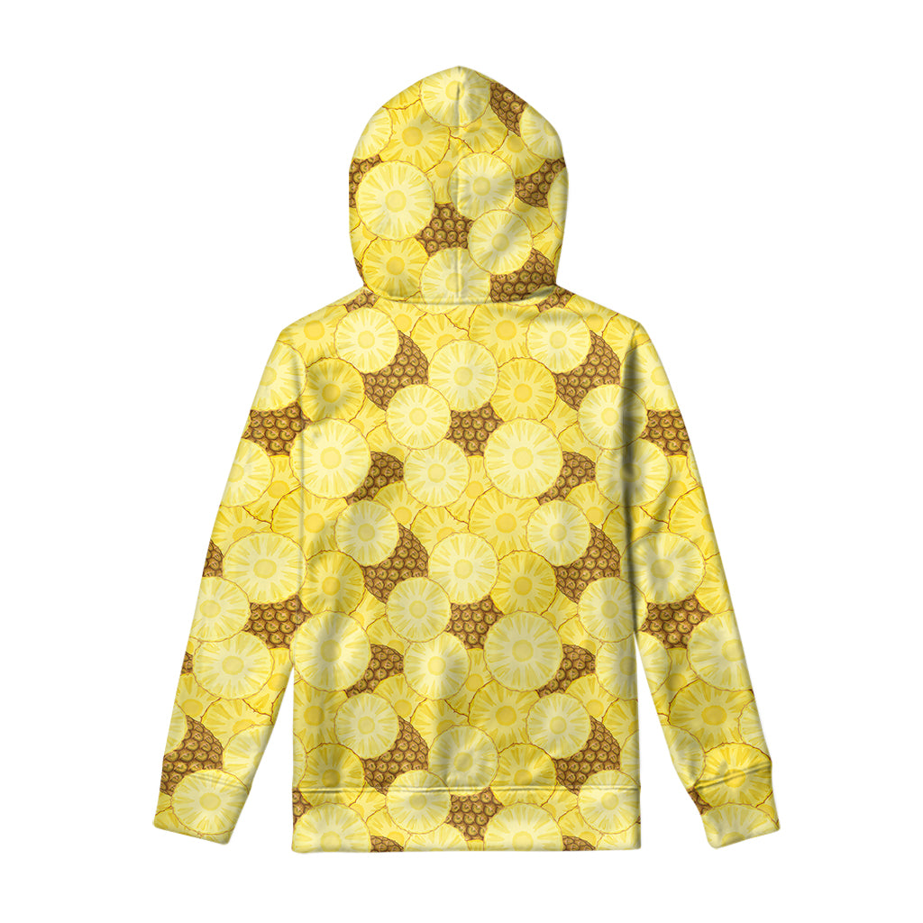 Pineapple Slices Pattern Print Pullover Hoodie