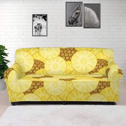 Pineapple Slices Pattern Print Sofa Cover