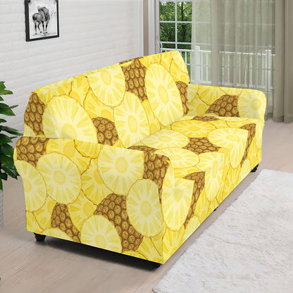 Pineapple Slices Pattern Print Sofa Cover