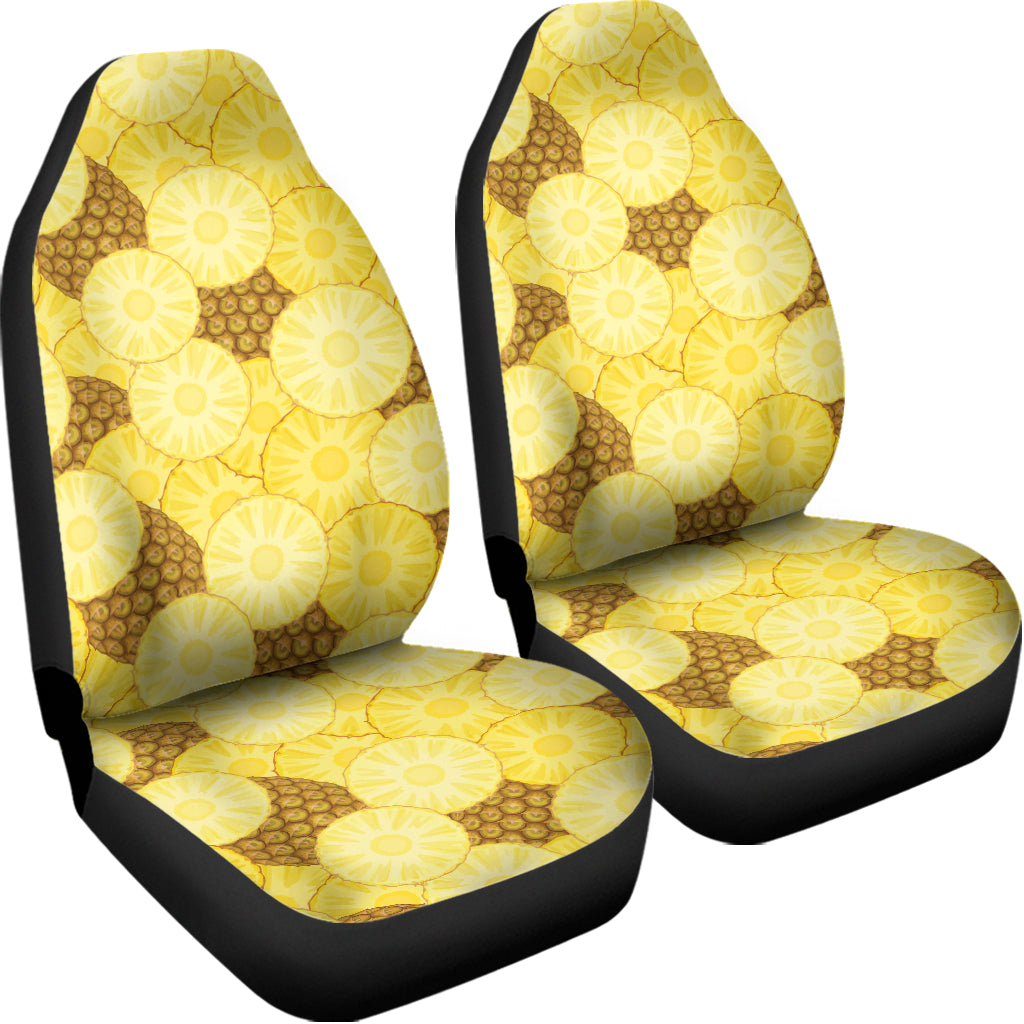Pineapple Slices Pattern Print Universal Fit Car Seat Covers