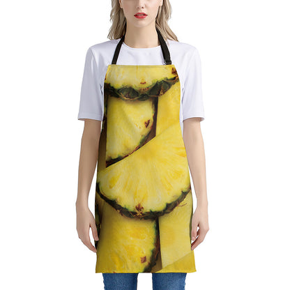 Pineapple Slices Print Apron