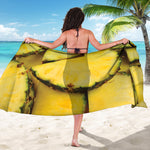 Pineapple Slices Print Beach Sarong Wrap