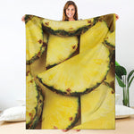 Pineapple Slices Print Blanket
