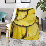 Pineapple Slices Print Blanket