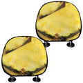 Pineapple Slices Print Car Headrest Covers