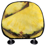 Pineapple Slices Print Car Headrest Covers