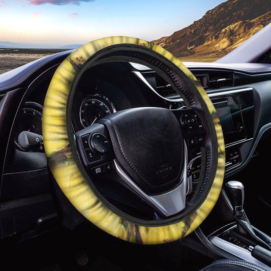 Pineapple Slices Print Car Steering Wheel Cover