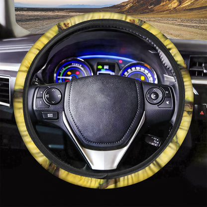 Pineapple Slices Print Car Steering Wheel Cover