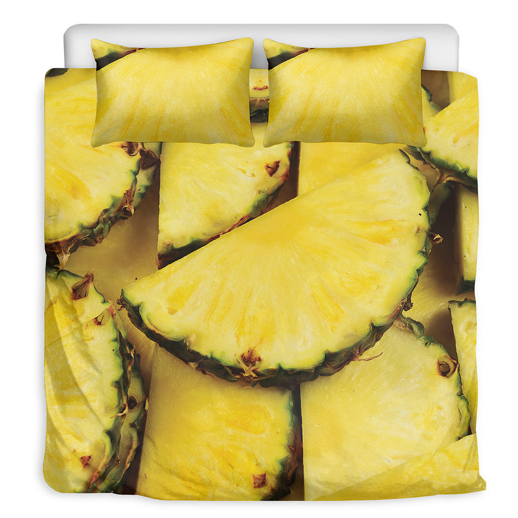 Pineapple Slices Print Duvet Cover Bedding Set