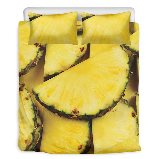 Pineapple Slices Print Duvet Cover Bedding Set