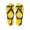 Pineapple Slices Print Flip Flops