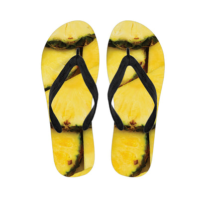 Pineapple Slices Print Flip Flops