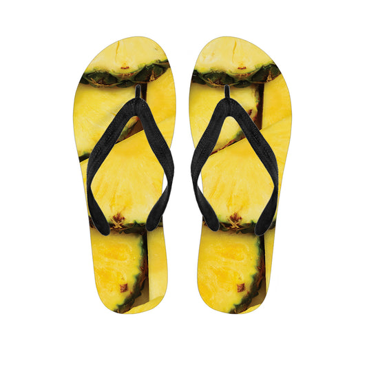 Pineapple Slices Print Flip Flops