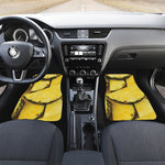 Pineapple Slices Print Front and Back Car Floor Mats