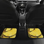 Pineapple Slices Print Front and Back Car Floor Mats