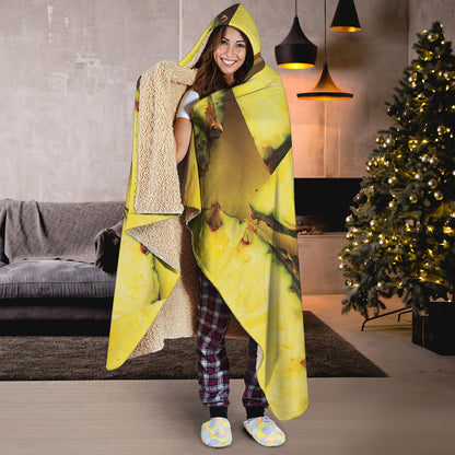 Pineapple Slices Print Hooded Blanket