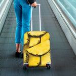 Pineapple Slices Print Luggage Cover