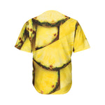 Pineapple Slices Print Men's Baseball Jersey
