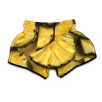 Pineapple Slices Print Muay Thai Boxing Shorts